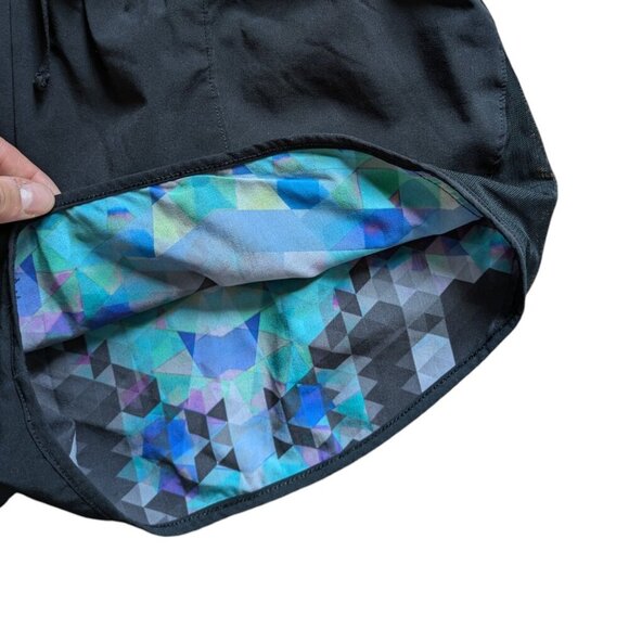 Forever 21 Black or Blue Mid Rise Reversible Sports Shorts, Drawstring, Women S - Picture 9 of 10